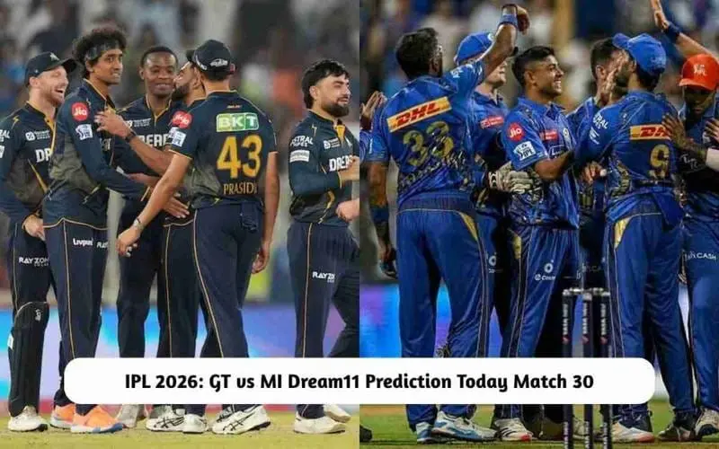 gt vs mi dream11 prediction 2026 fantasy team captain vice captain picks IPL match at Narendra Modi Stadium Ahmedabad