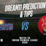 MI vs RCB Dream11 team prediction 2026 best fantasy cricket tips, captain and vice-captain picks for Mumbai Indians vs Royal Challengers Bengaluru