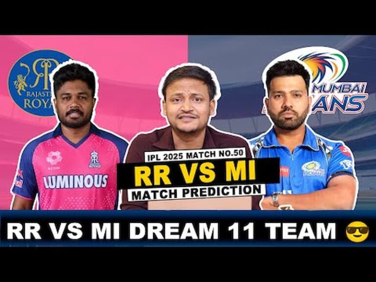 RR vs MI Dream11 Prediction 2026 with final team, captain picks and match tips