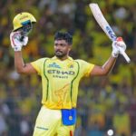 Sanju Samson CSK century IPL 2026 celebration after scoring hundred for Chennai Super Kings