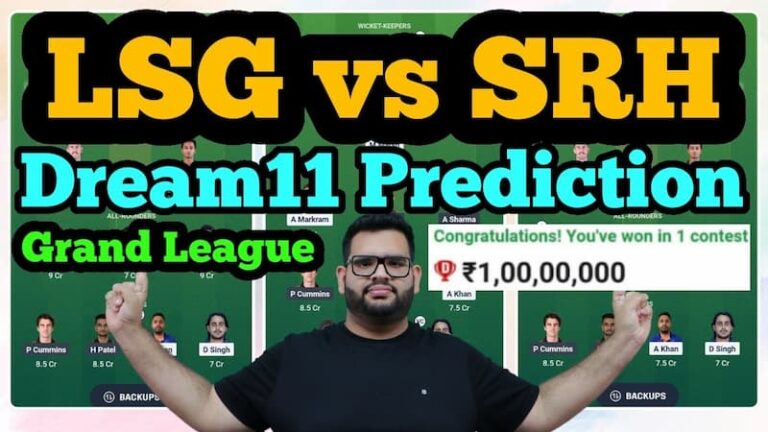 SRH vs LSG Dream11 prediction 2026 with best team and captain picks